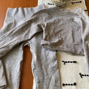 White Fox Boutique workout tan set